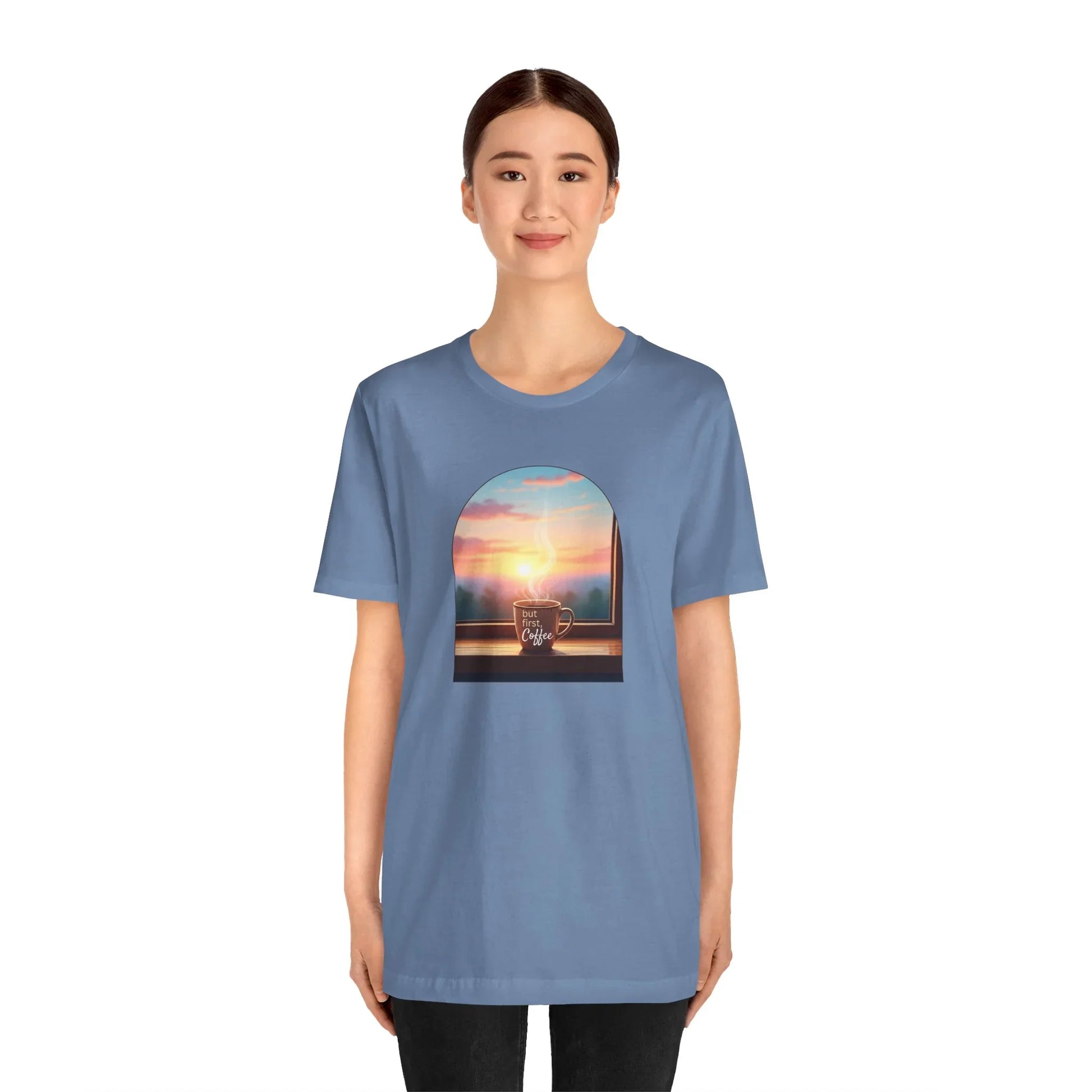 But First, Coffee - Unisex Jersey Tee - Whippie's