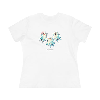 Halloween Dance Shirt for Women | Boo-gie Nights Ghost Ballerina Tee