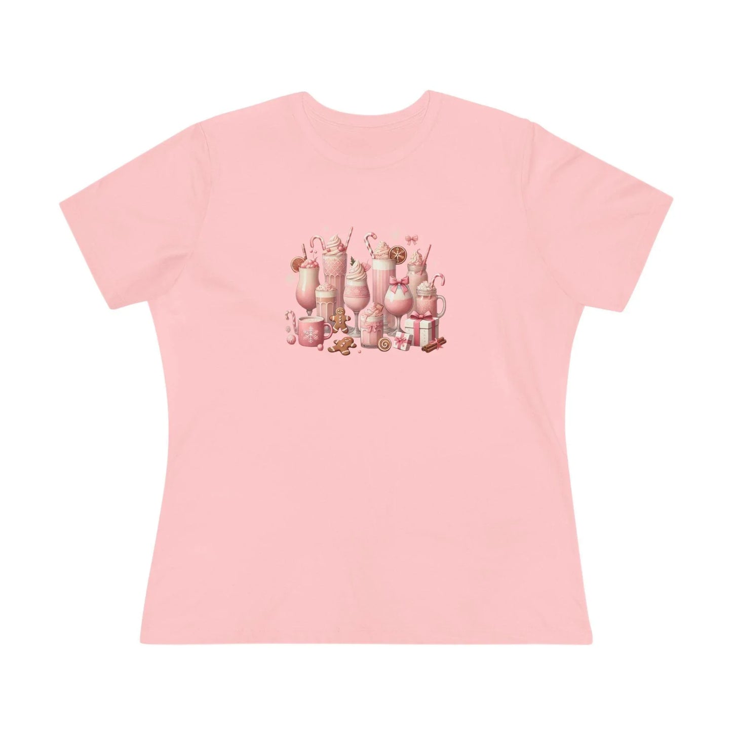 💖☕ Pretty in Pink Holiday Coffee ❄️🎀 - Women's Softstyle Tee - Whippie's