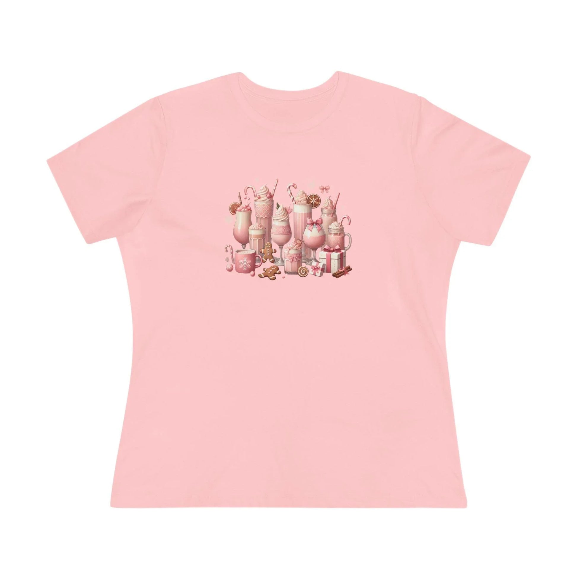 💖☕ Pretty in Pink Holiday Coffee ❄️🎀 - Women's Softstyle Tee - Whippie's