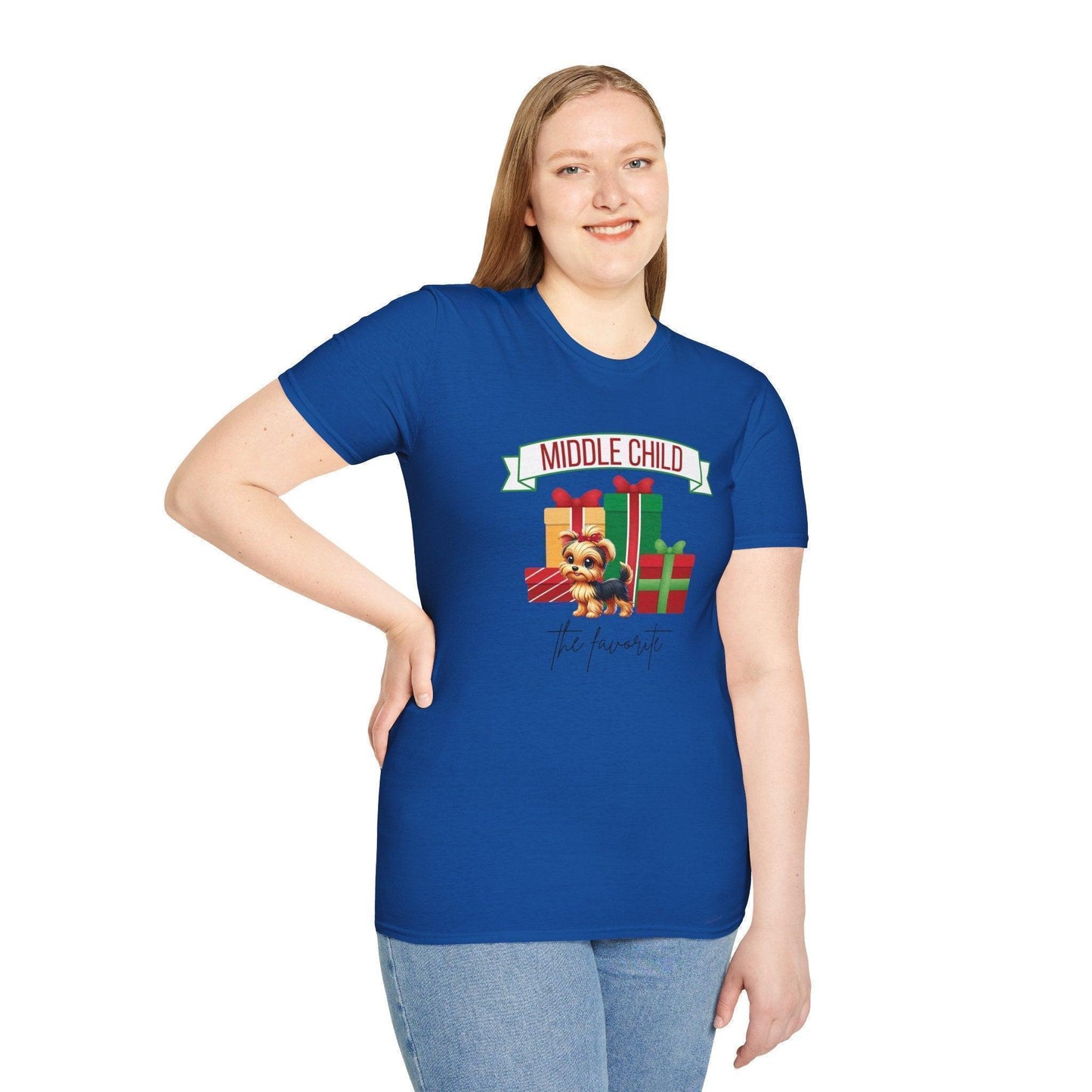 Middle Child, The Favorite 🎁🐶 Yorkie - Unisex Tee! 🎁👑 - Whippie's