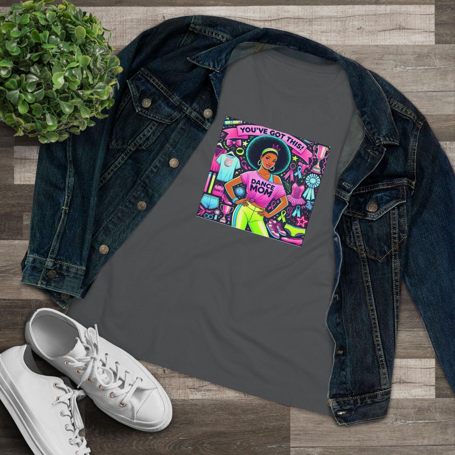 Dance Mom Magic (Young Black Mom) - A Colorful Celebration 🌈 - Women's Softstyle Tee - Whippie's