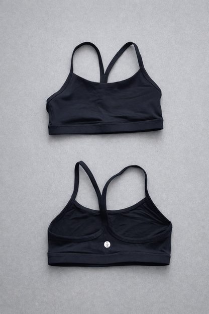 City Black Bra Top girls dance top front view