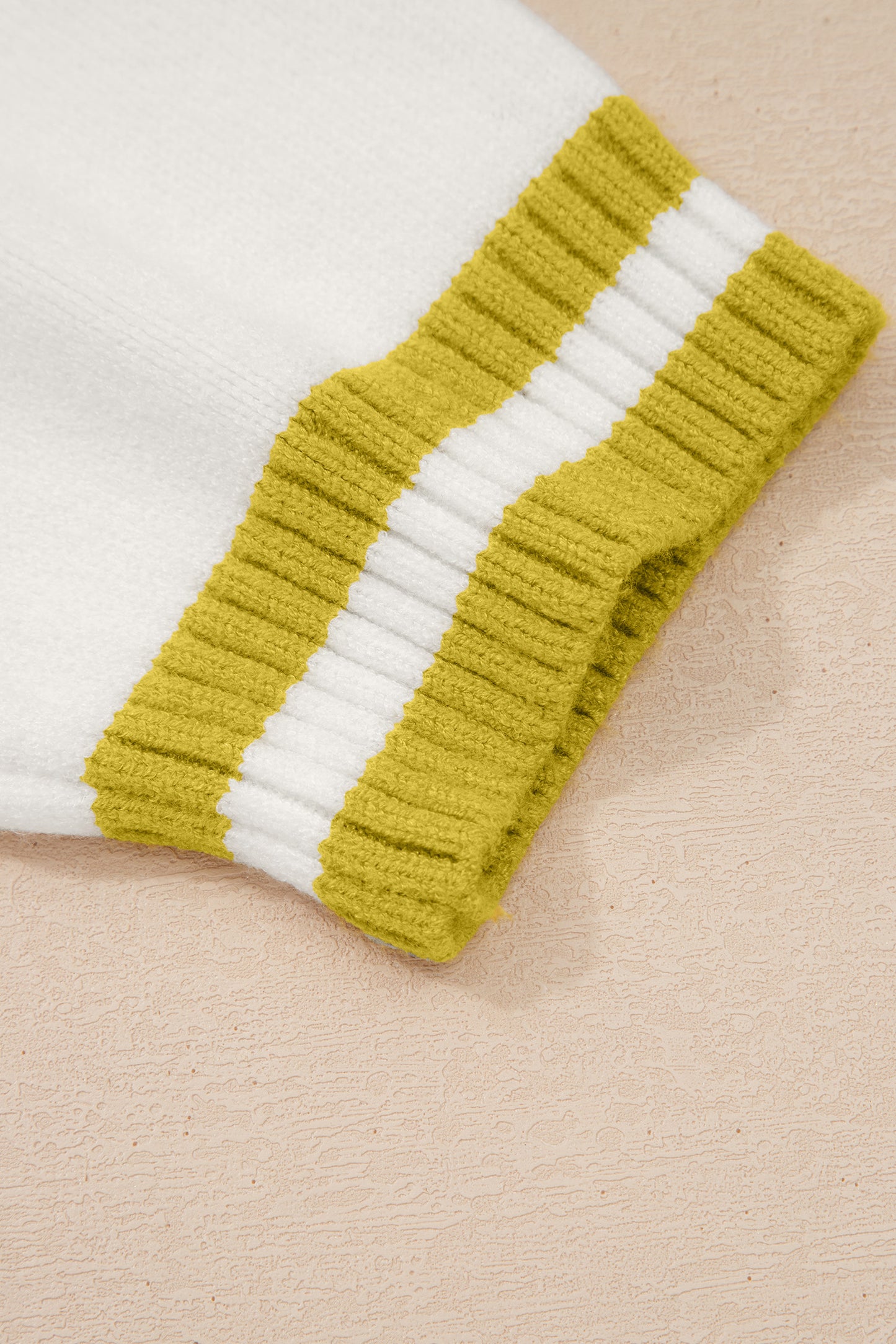 Mardi Gras Sweater | Tinsel Letter Short Sleeve Sweater