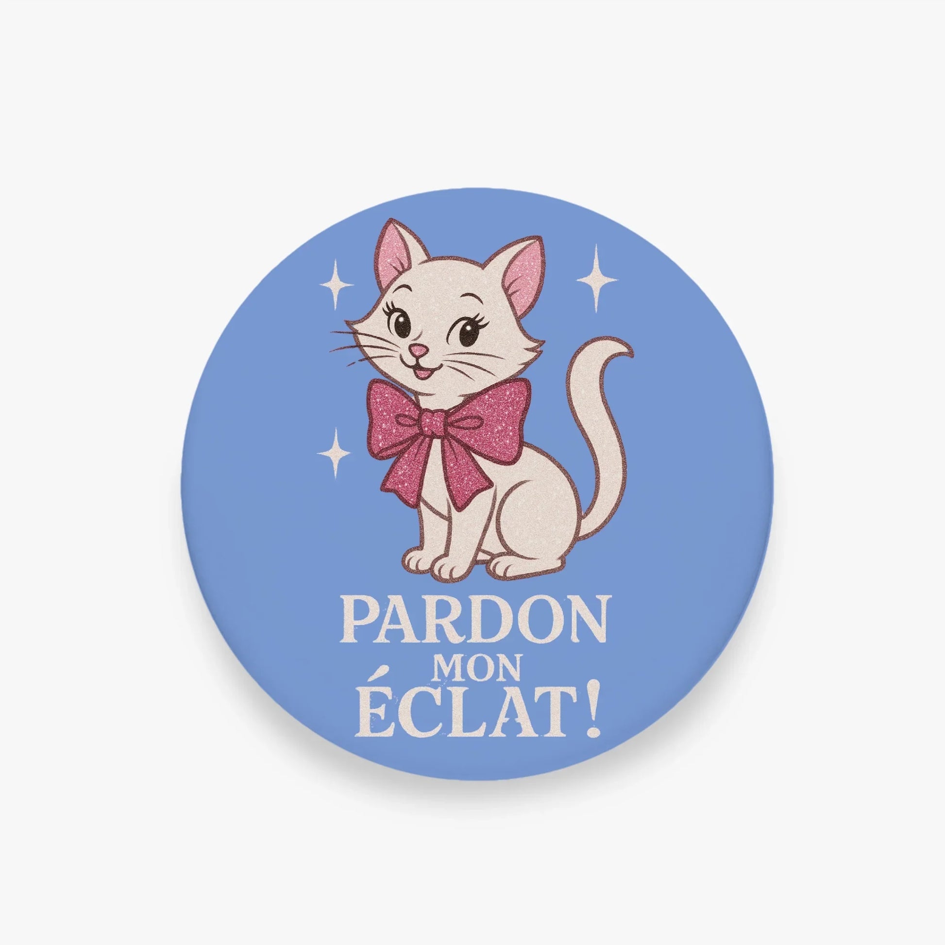 246. Pardon Mon Éclat (Excuse My Sparkle) Cat Phone Grip & Stand - Whippie's