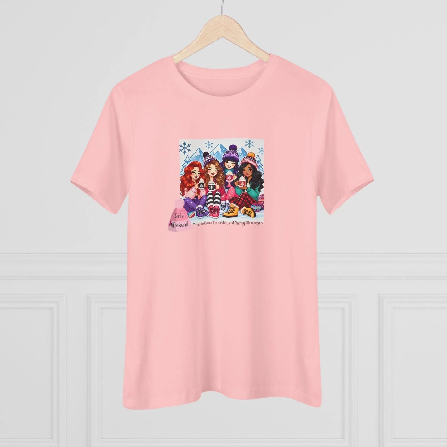 Girls Weekend Cheers to Cocoa, Friendship, and Snowy Shenanigans! - Women's Softstyle Tee - Whippie's