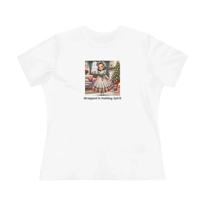 Wrapped in Holiday Spirit - Women's Softstyle Tee - Whippie's