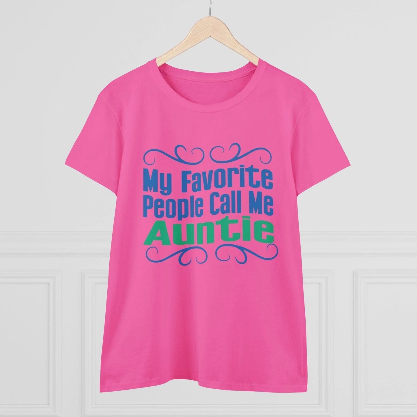 👩‍👧 My Favorite People Call Me AUNTIE 💖 Women's Tee ✨ The best aunties get promoted to favorite! - Whippie's