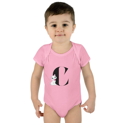 Alphabet Adventures: Letter C - Cute Kitty Cat Baby Onesie C is for Cute Kitty Cat! - Whippie's