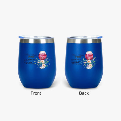 428. Three Stages of Wine 12oz Egg Shaped Insulated Tumbler - FREE Shipping! - Whippie's