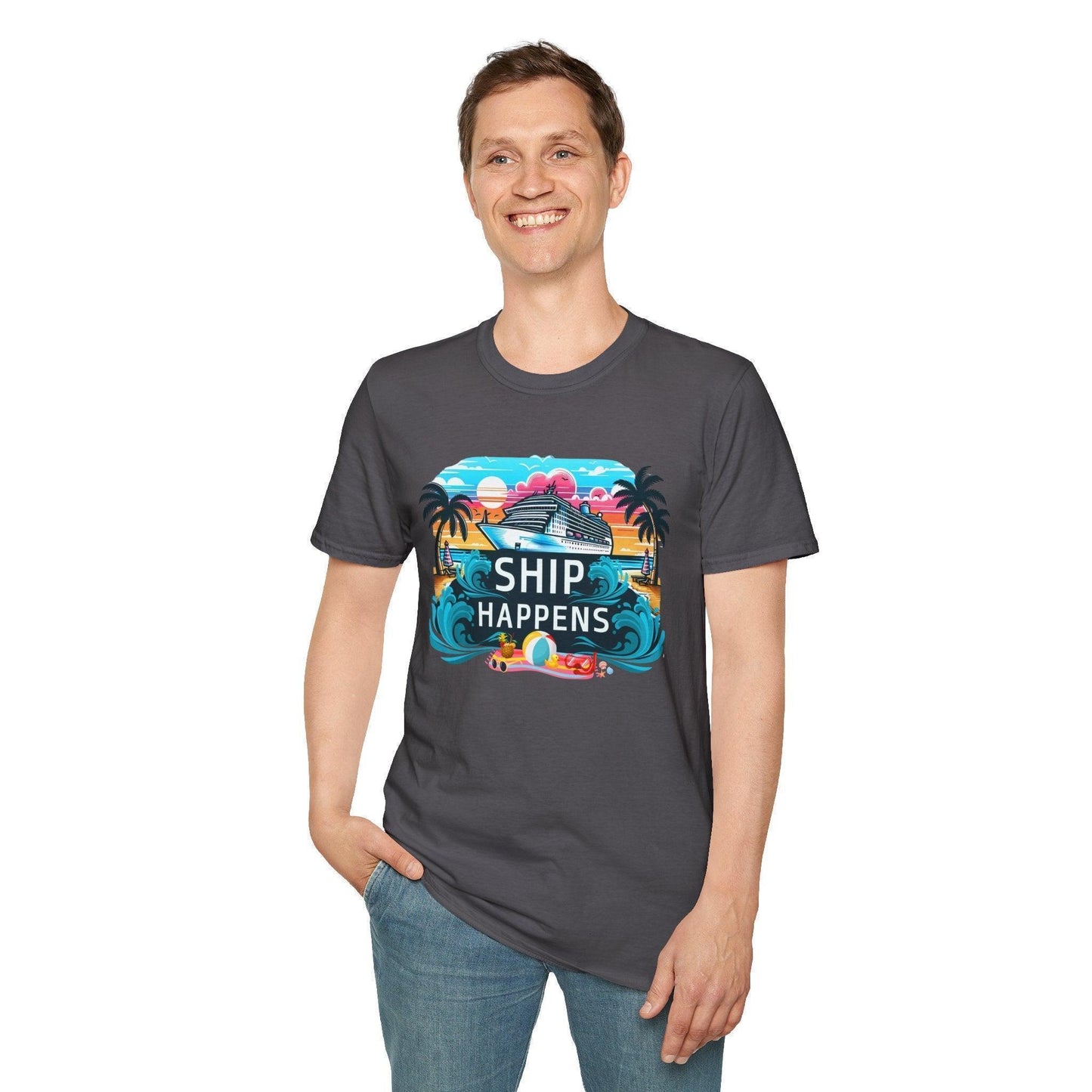 Ship Happens 🛳️🌊 Unisex Tee 🌴 (It's all part of the adventure! 😉) - Whippie's