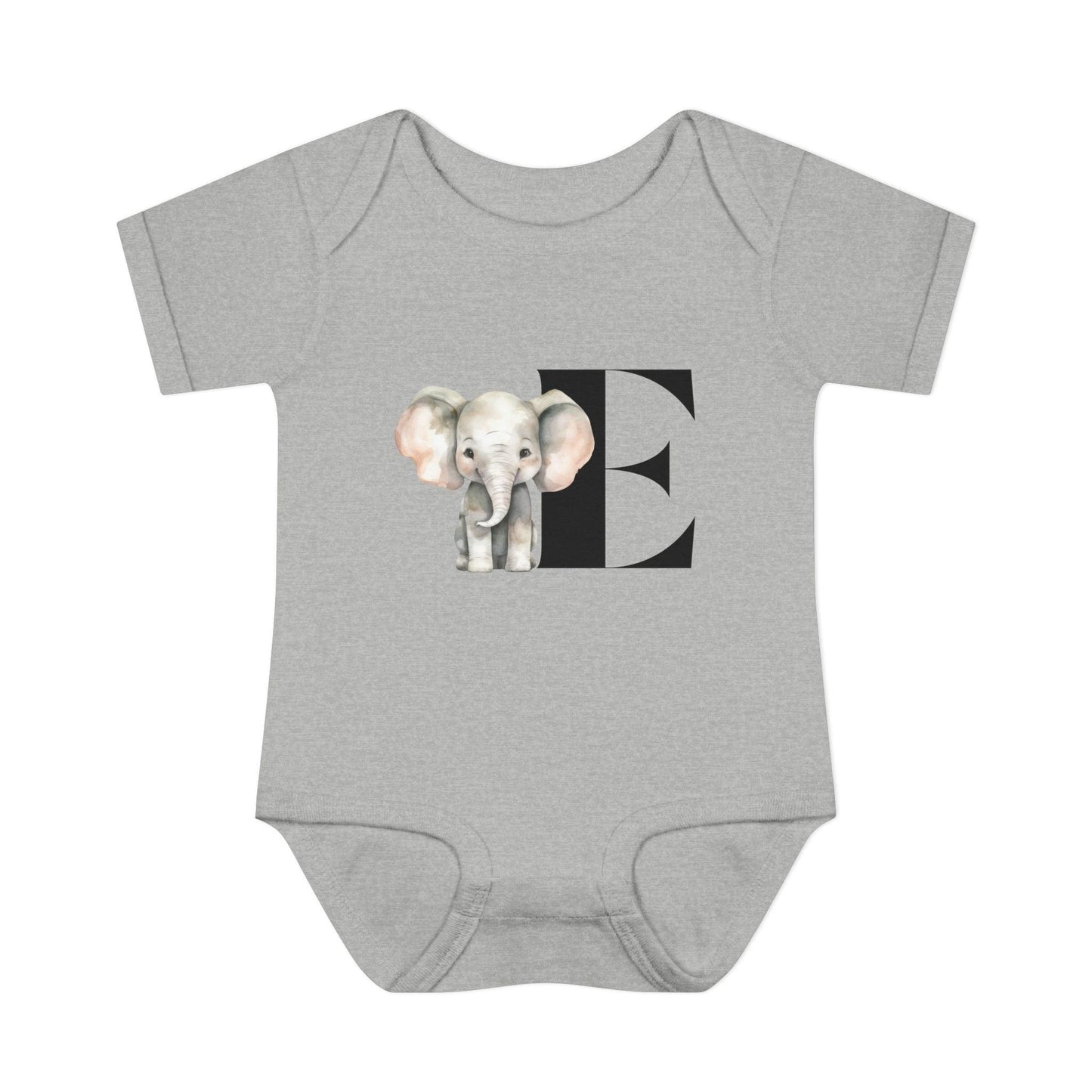 Alphabet Adventures: Letter E - Enormous Elephant Baby Onesie - Whippie's