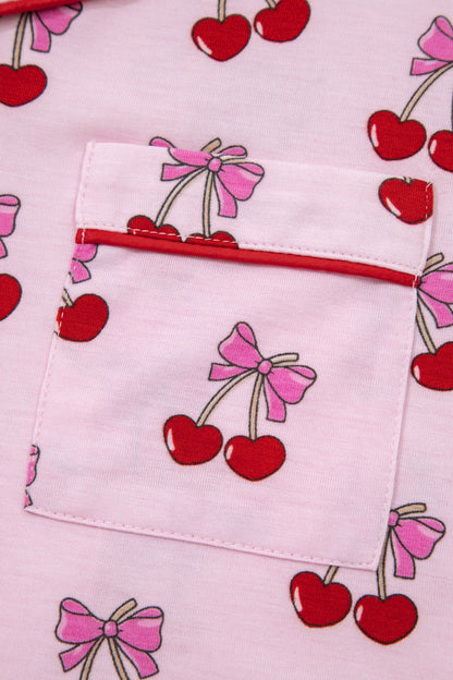Cute Pajamas | Bow or Cherry Short Pajama Set