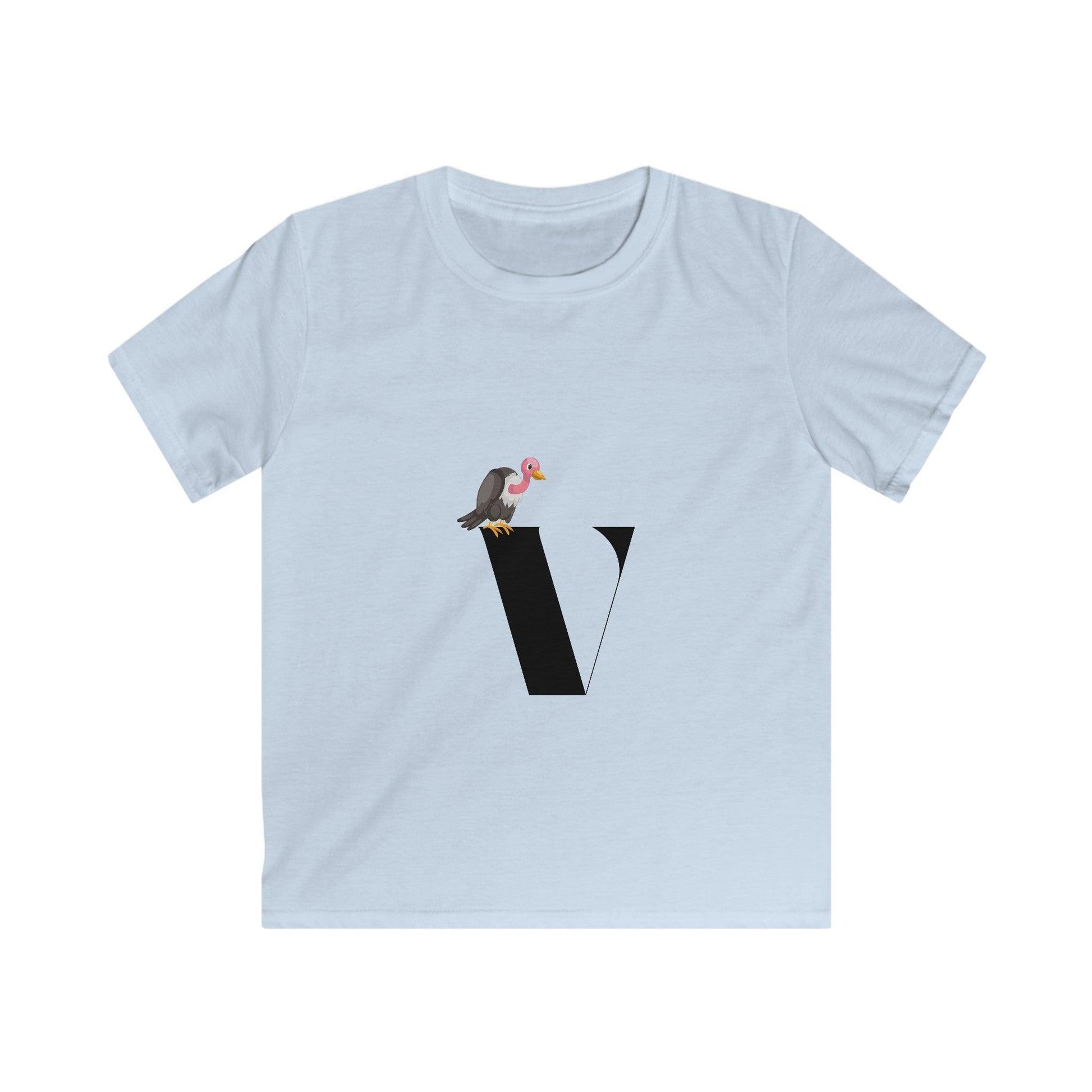 Alphabet Adventures: Letter V - Vulture Youth T-Shirt - Whippie's