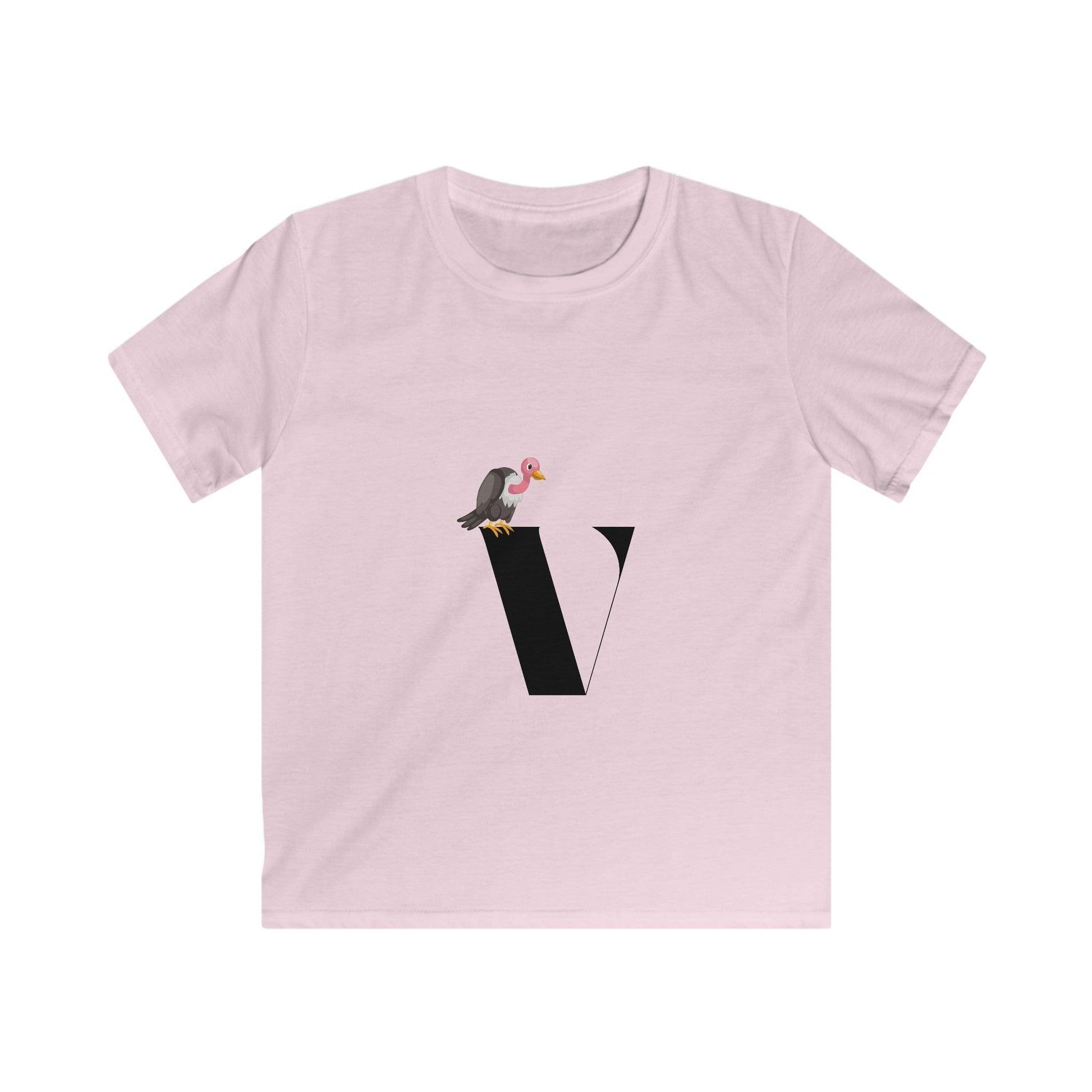 Alphabet Adventures: Letter V - Vulture Youth T-Shirt - Whippie's