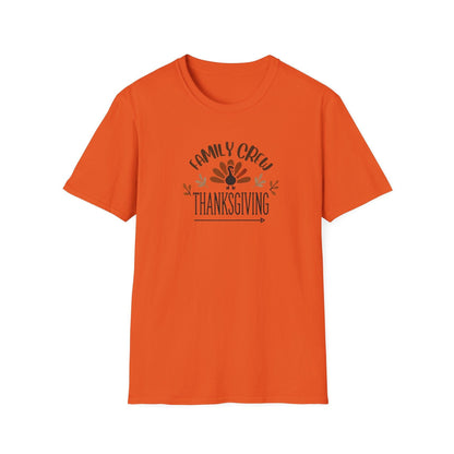 Thanksgiving Family Crew - Gobble 'Til You Wobble with Your Favorite Crew! 🦃🍁 Unisex T-Shirt - Whippie's