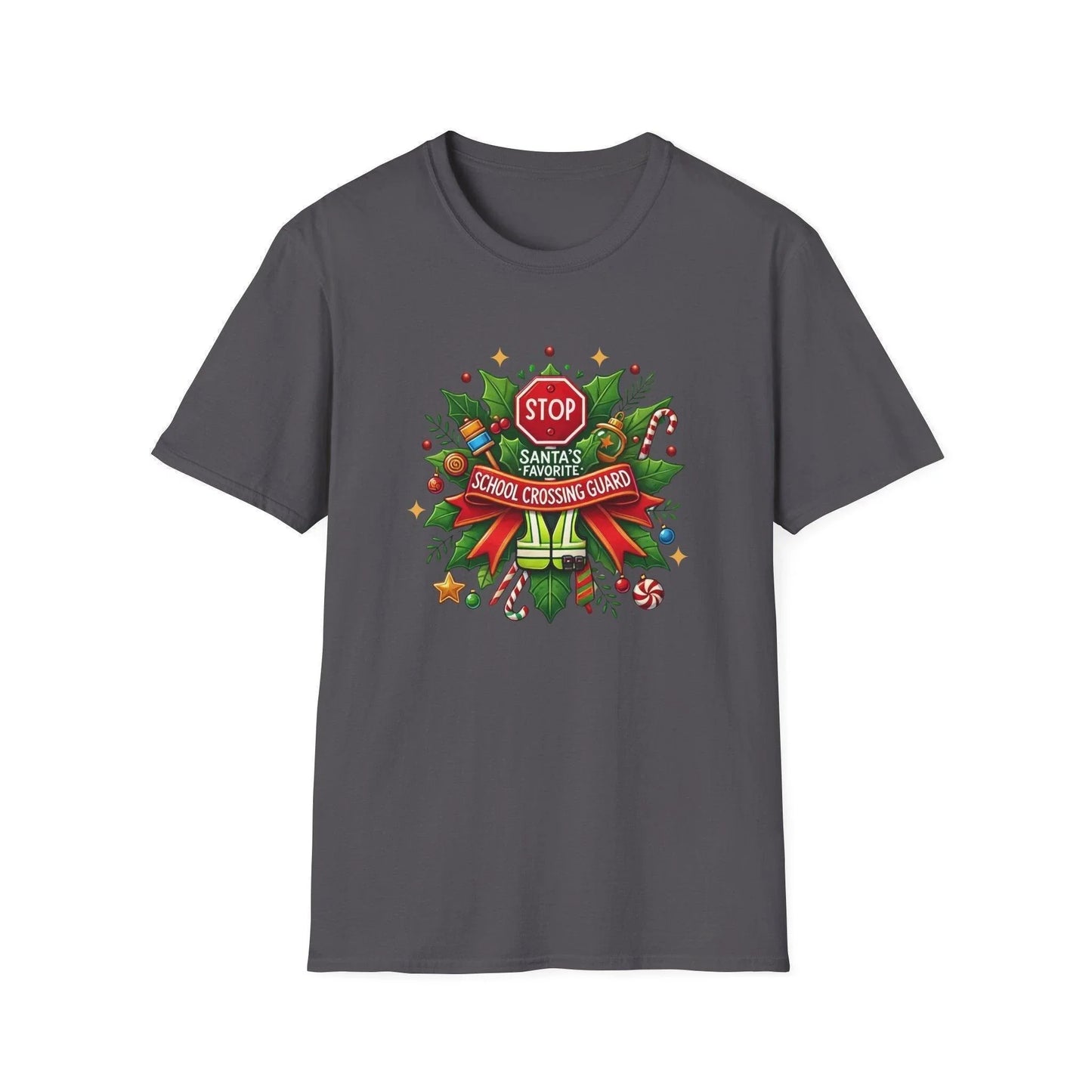 Santa's Favorite Crossing Guard Unisex Tee 🛑🎅 - Whippie's