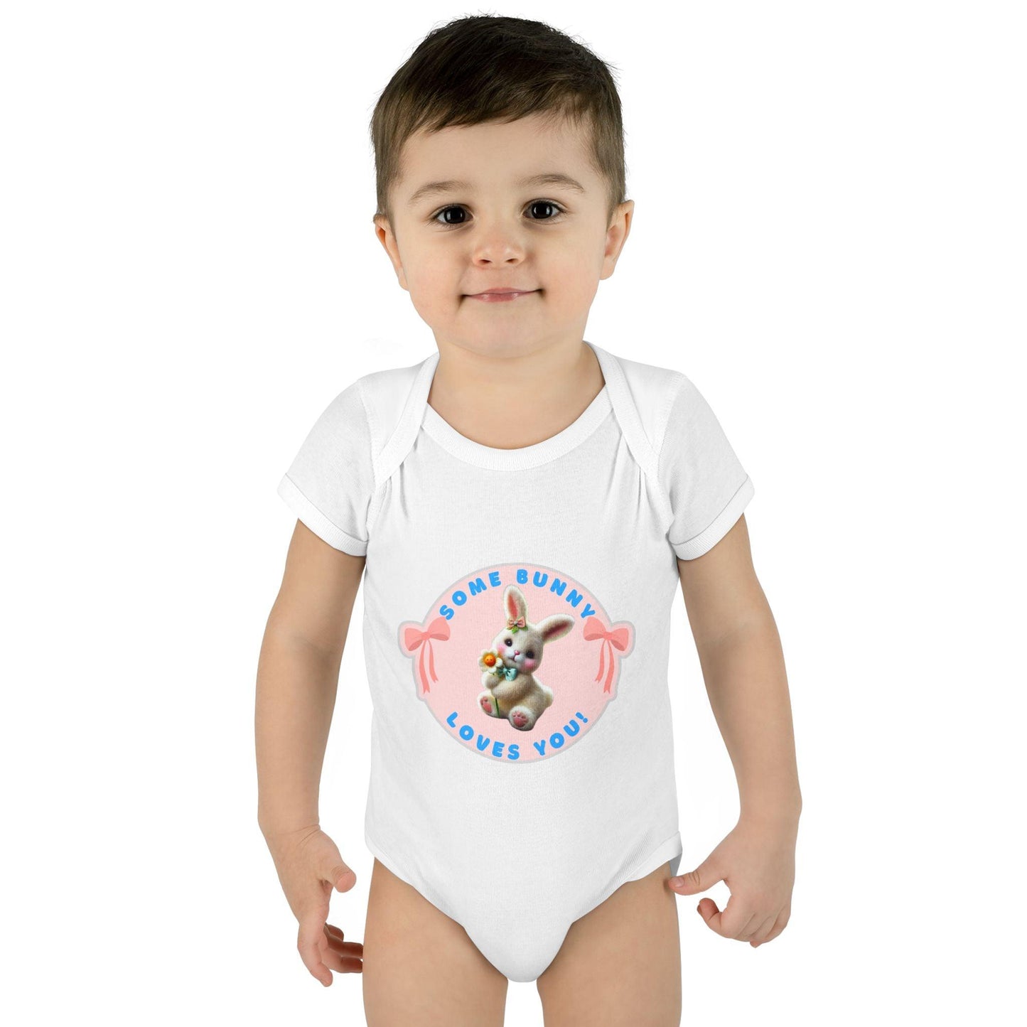 Some Bunny Loves You Baby Onesie - Hop into Easter with Adorable Style! 🐰💖 - Whippie's