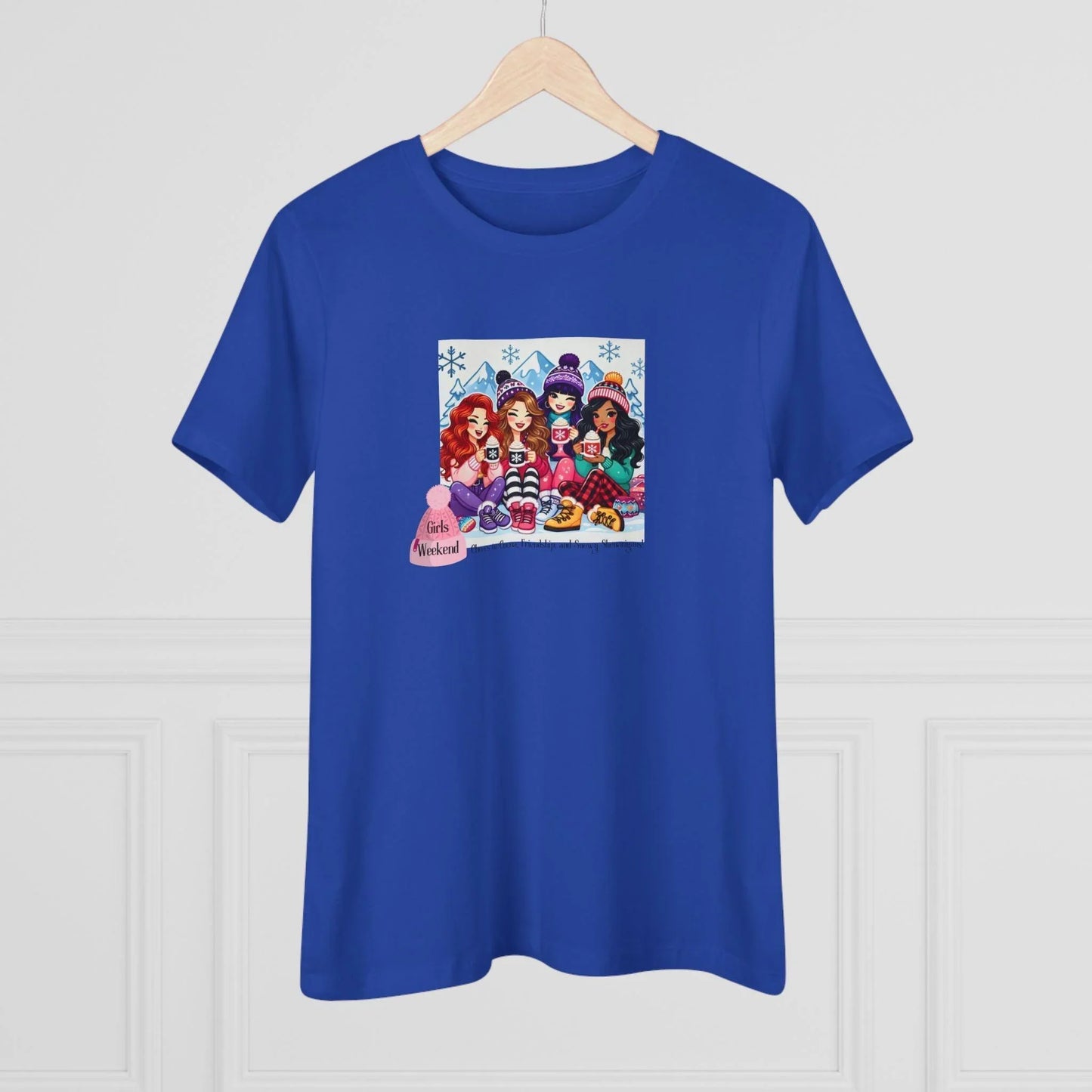 Girls Weekend Cheers to Cocoa, Friendship, and Snowy Shenanigans! - Women's Softstyle Tee - Whippie's