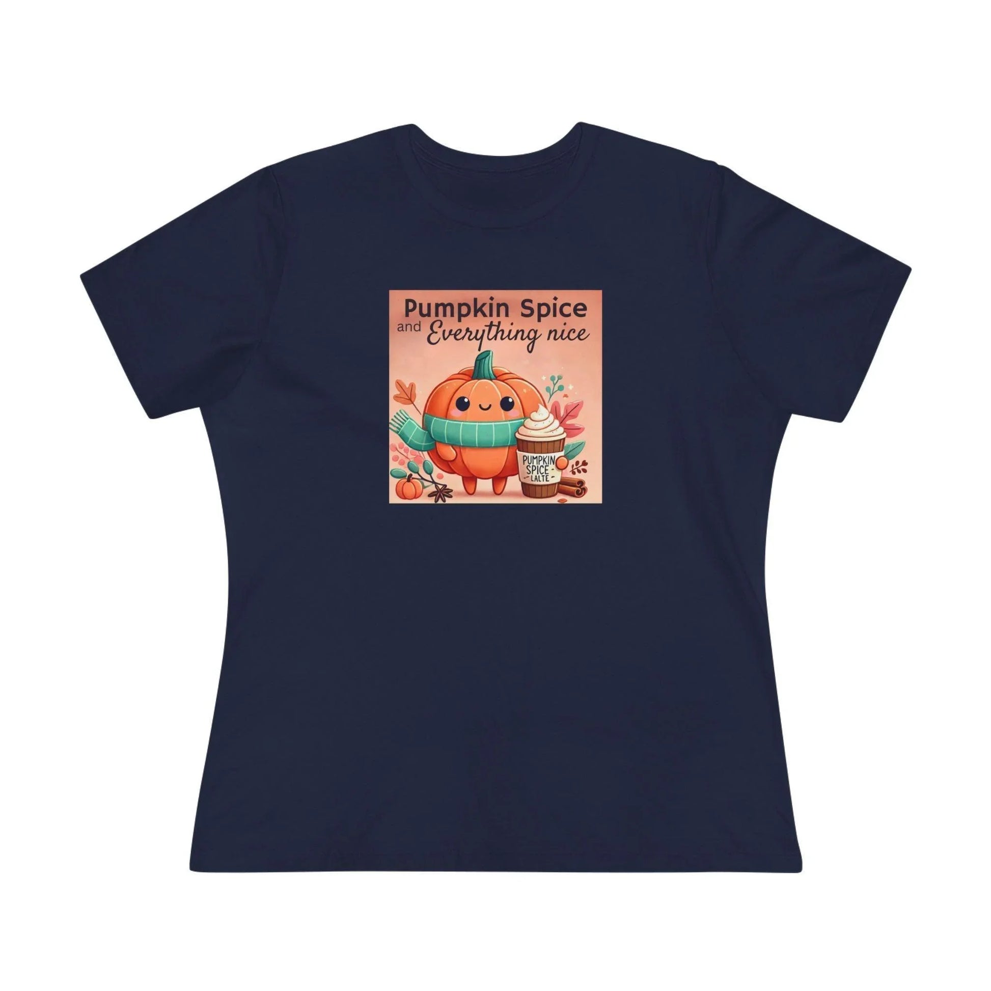 Cute Pumpkin: Pumpkin Spice and Everything Nice - Women's Softstyle Tee - Whippie's