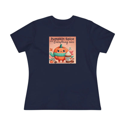 Cute Pumpkin: Pumpkin Spice and Everything Nice - Women's Softstyle Tee - Whippie's