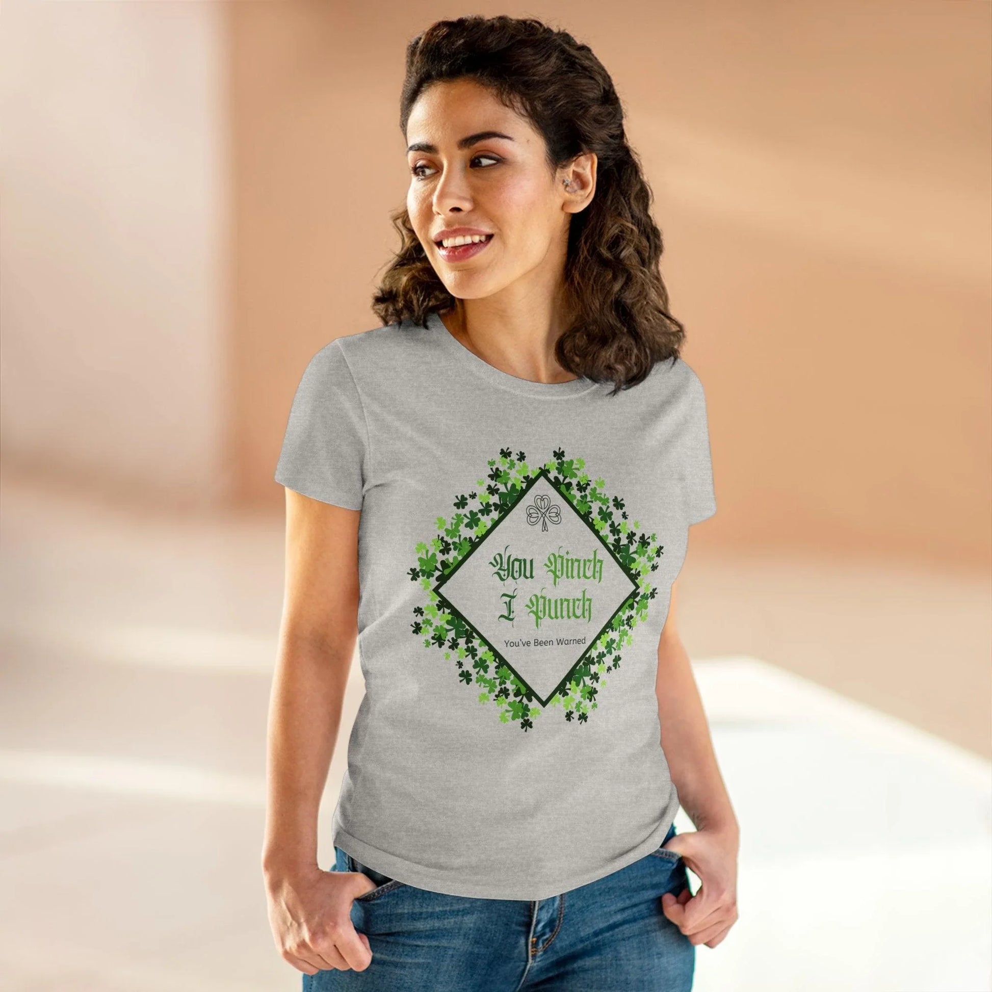 🍀 You Pinch I Punch 🍀 Women's Tee ☘️ A touch of Irish luck! - Whippie's