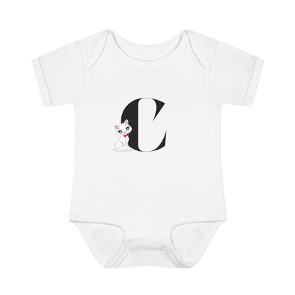 Alphabet Adventures: Letter C - Cute Kitty Cat Baby Onesie C is for Cute Kitty Cat! - Whippie's