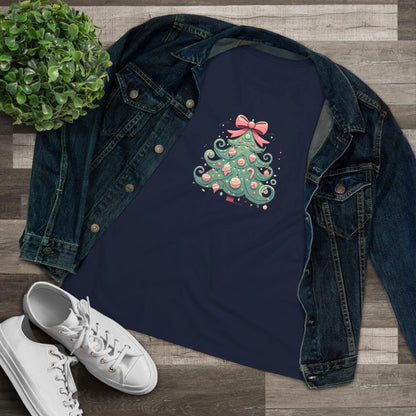 🎄💖 Pastel Dream Christmas Tree ✨🎀 - Women's Softstyle Tee - Whippie's