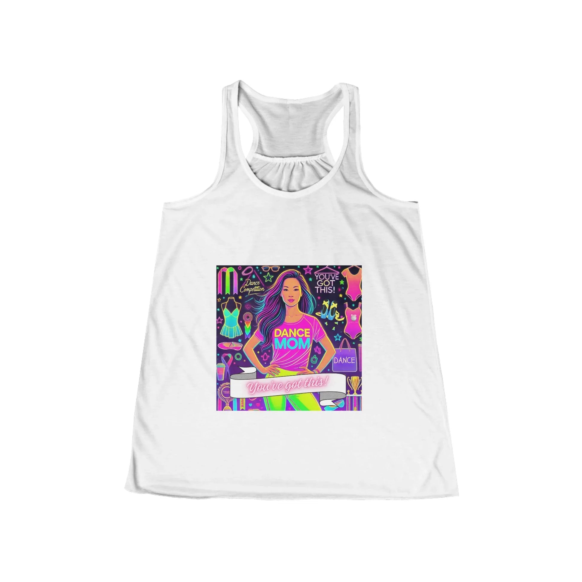 Dance Mom: You've Got This - Asian (Young) Mom - Women's Flowy Racerback Tank - Whippie's