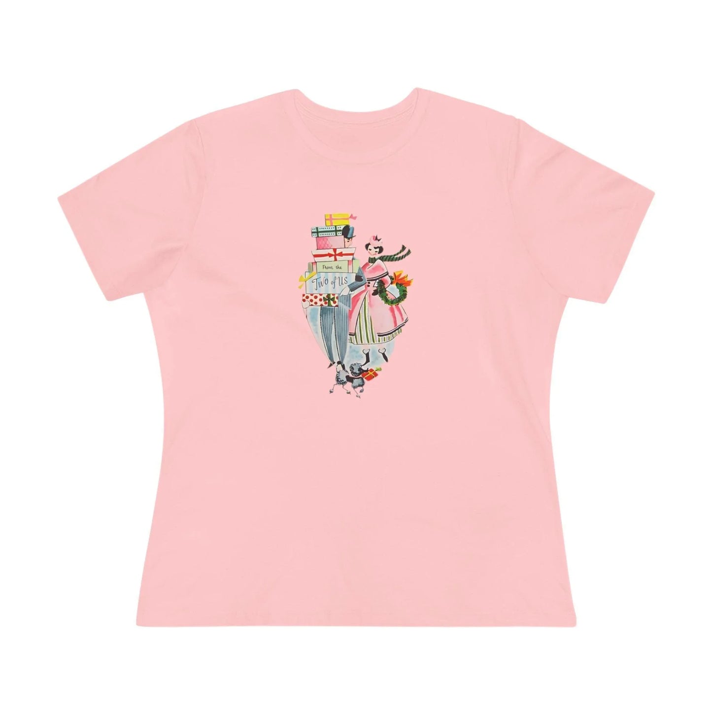 🎁 From the Two of Us! 🎄 Women's Tee ✨ Spread vintage holiday cheer! - Whippie's