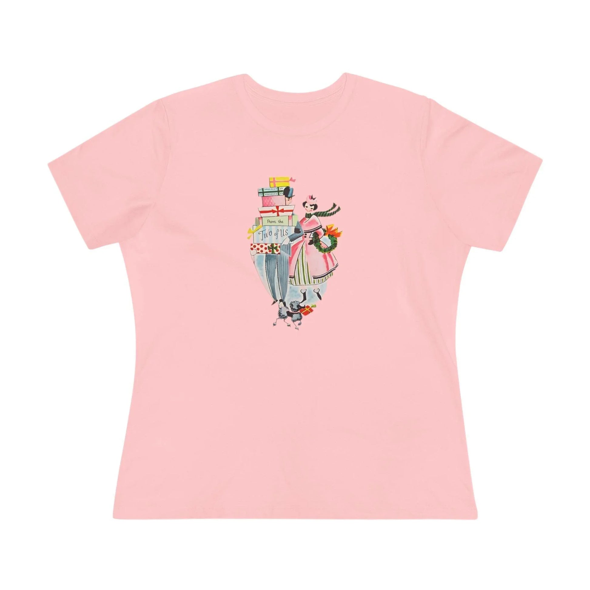 🎁 From the Two of Us! 🎄 Women's Tee ✨ Spread vintage holiday cheer! - Whippie's