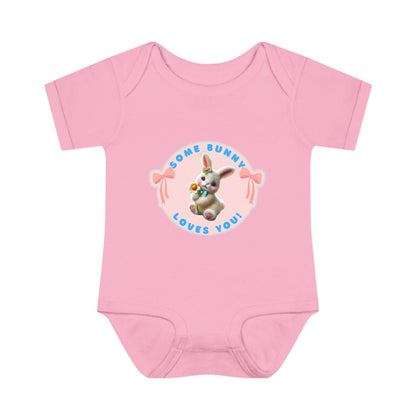 Some Bunny Loves You Baby Onesie - Hop into Easter with Adorable Style! 🐰💖 - Whippie's