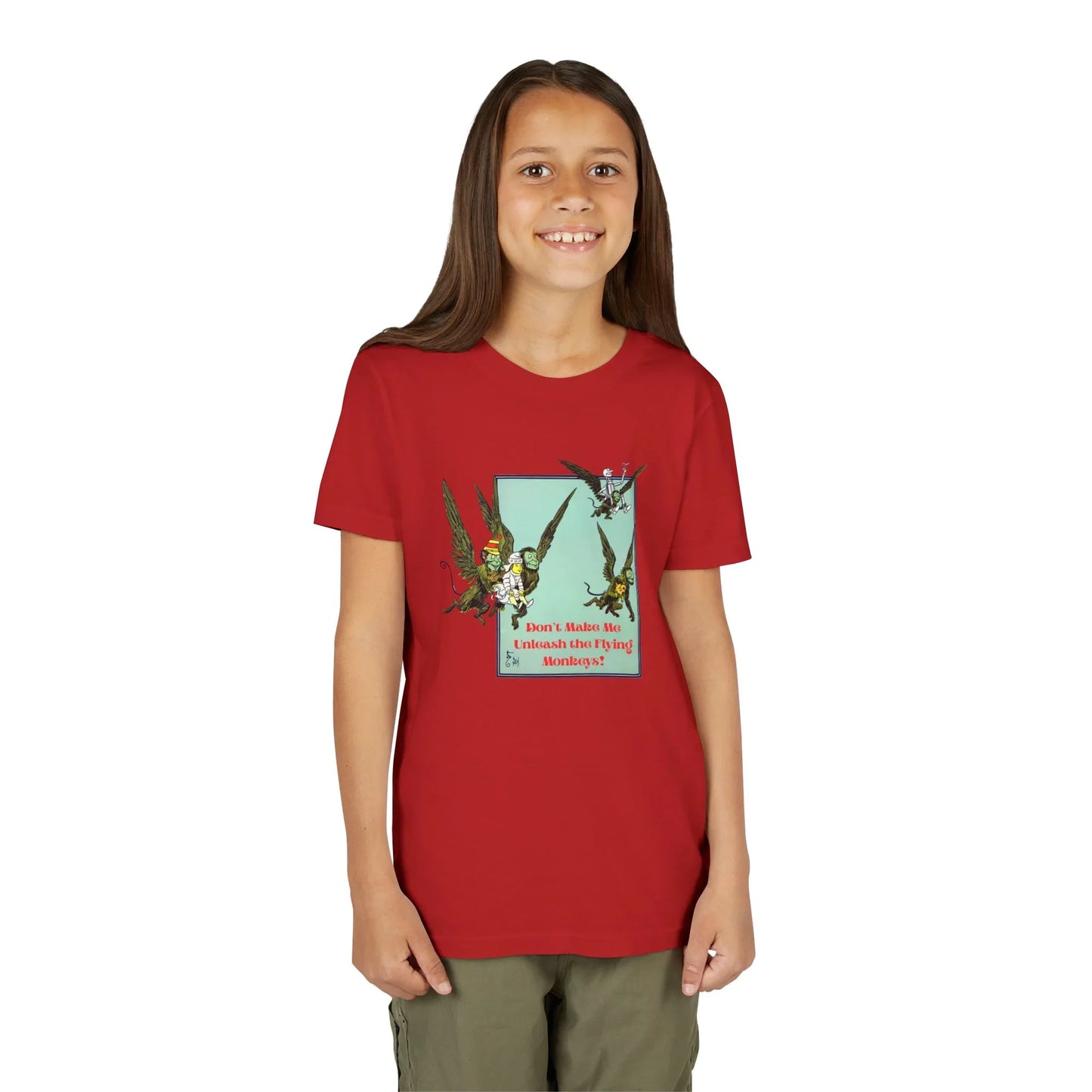 Wizard of Oz Don't Make Me Unleash the Flying Monkeys - Youth T-shirt - Whippie's