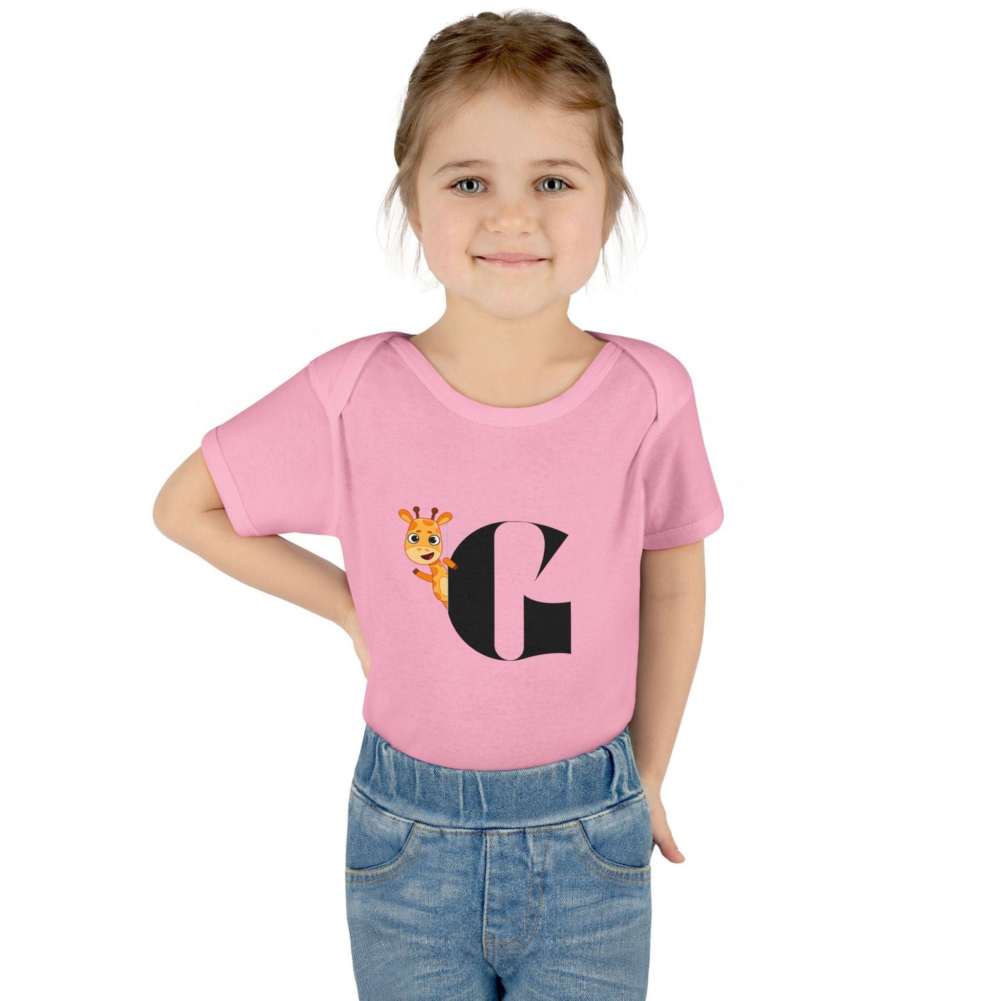 Alphabet Adventures: Letter G - Curious Giraffe Baby Onesie G is for Giggly Giraffe! - Whippie's