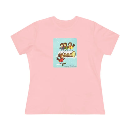 Merry Christmas Song Birds - Women's Tee - Whippie's