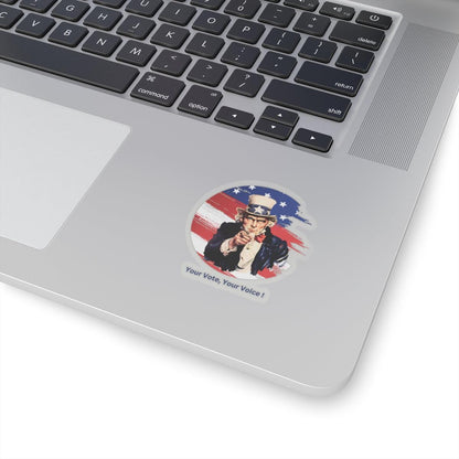 Your Vote, Your Voice! - Kiss-Cut Stickers - Whippie's