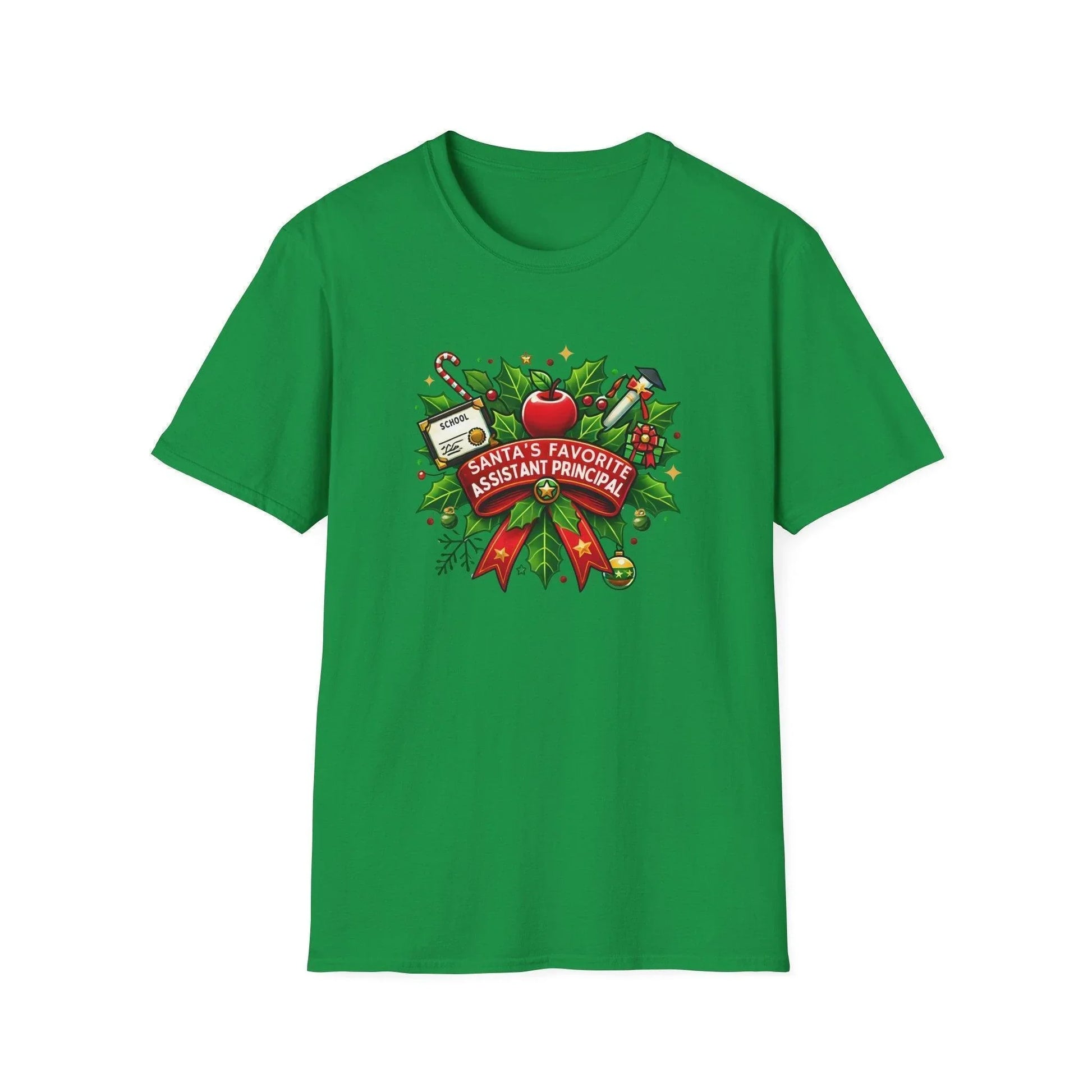 Santa's Favorite Assistant Principal Unisex Tee 🍎🎅 - Whippie's