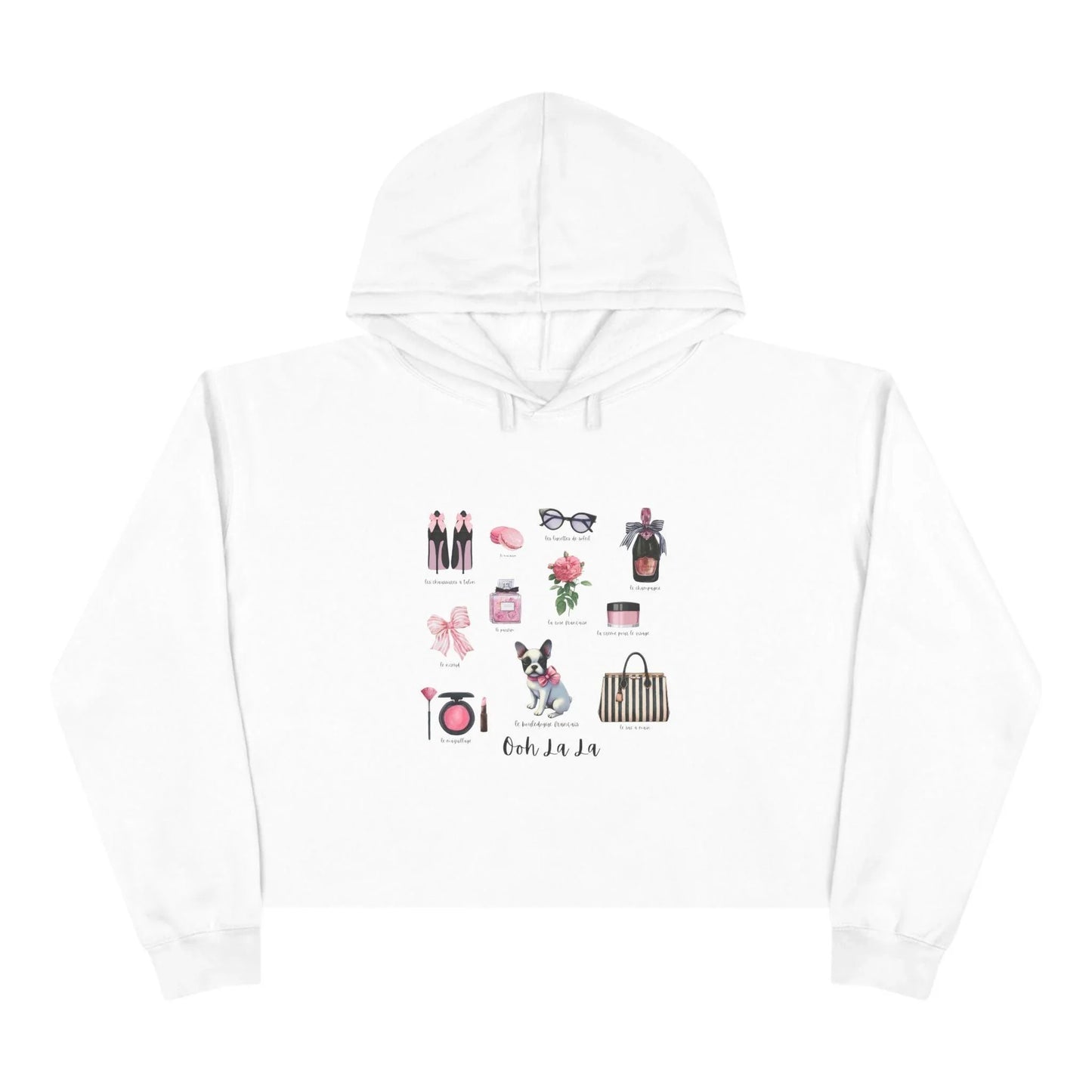 Ooh La La! French Chic Crop Hoodie - Whippie's