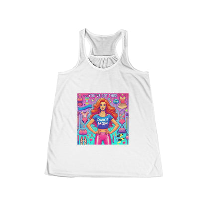 Dance Mom: You've Got This - Red Hair Mom - Women's Flowy Racerback Tank - Whippie's