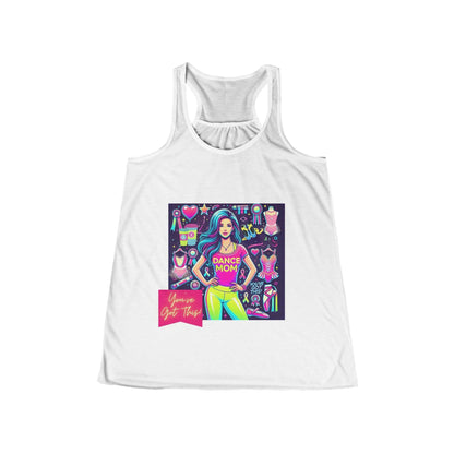 Dance Mom: You've Got This - Brunette Mom - Young - Women's Flowy Racerback Tank - Whippie's