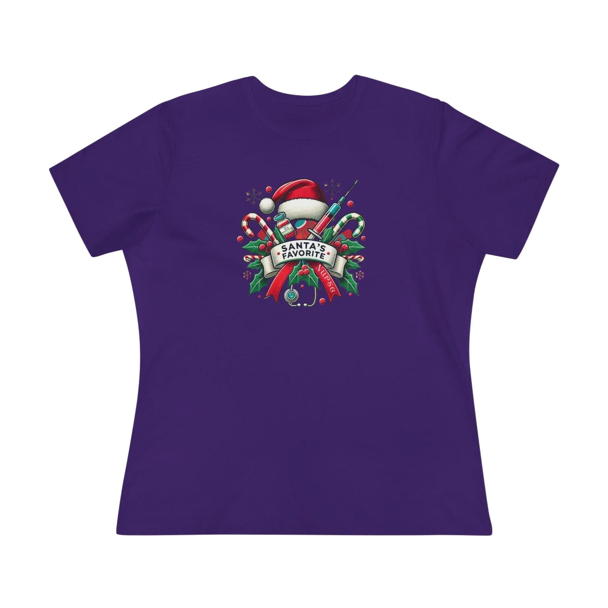 Santa's Favorite Nurse - Women's Softstyle Tee - Whippie's