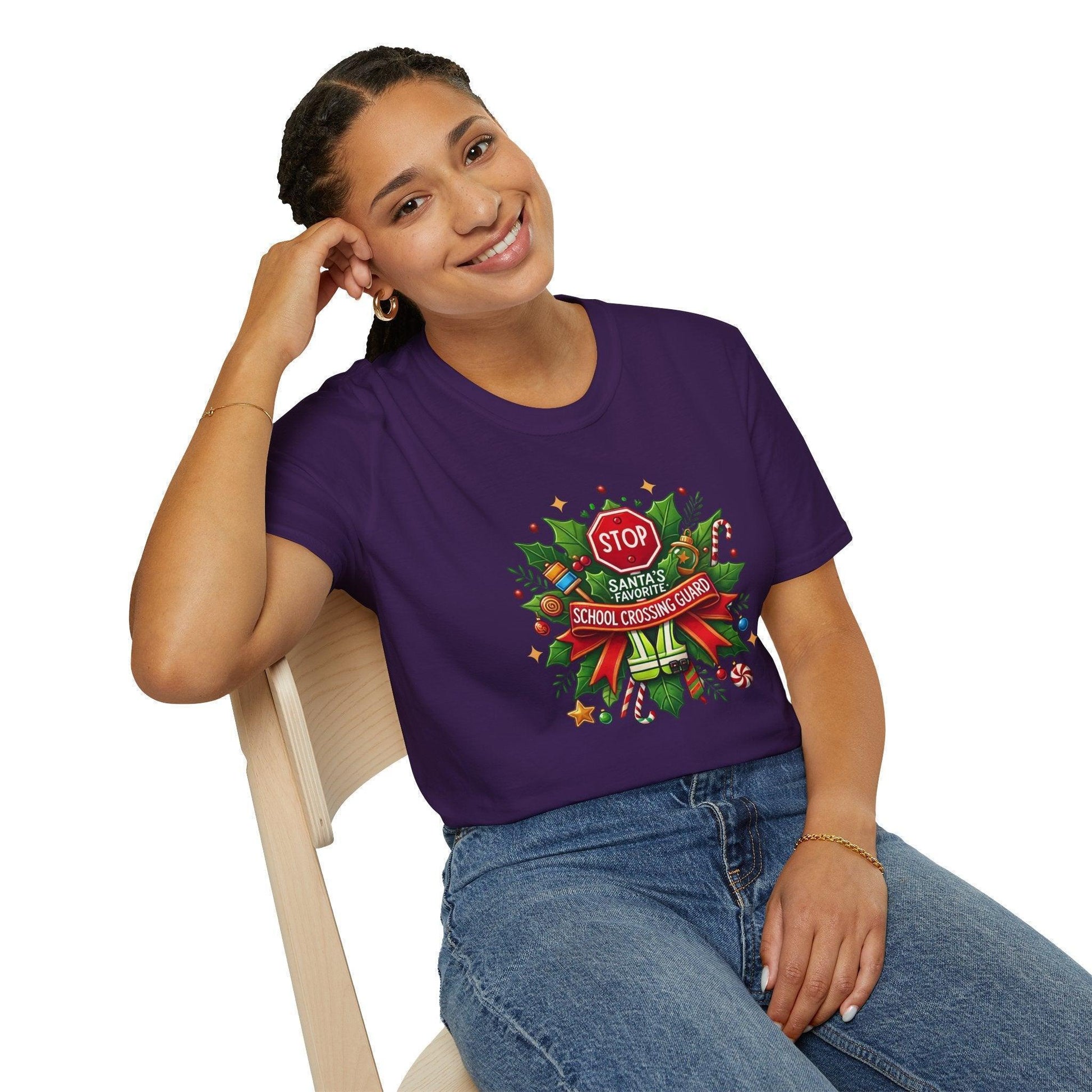 Santa's Favorite Crossing Guard Unisex Tee 🛑🎅 - Whippie's