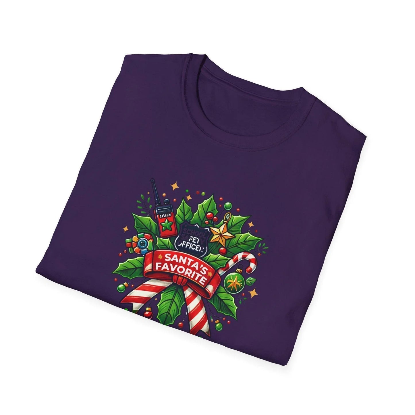 Santa's Favorite School Safety Officer Unisex Tee 🚨🎅 - Whippie's