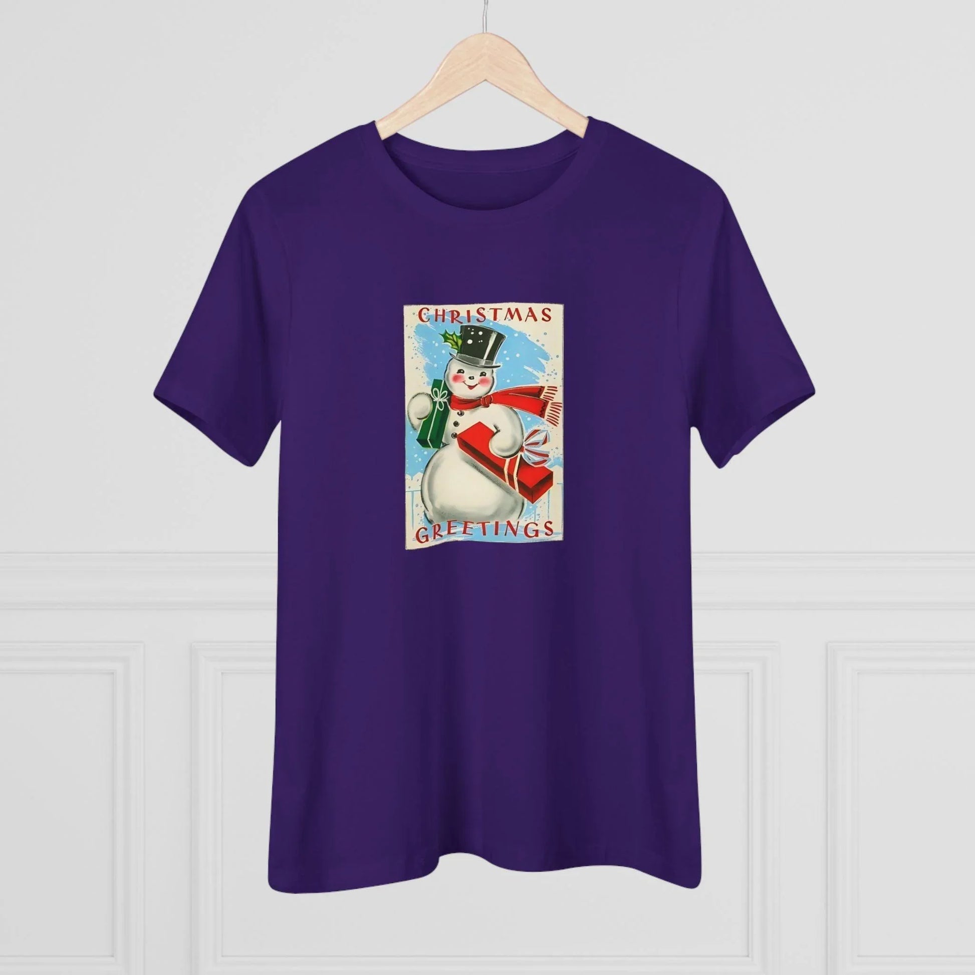 Christmas Greetings - Snowman - Women's Tee - Whippie's