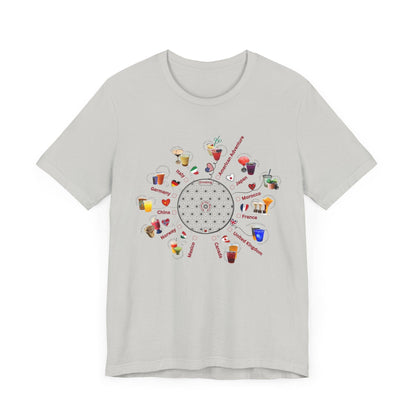 Drinking Around the World Check-Off Unisex Tee - Whippie's