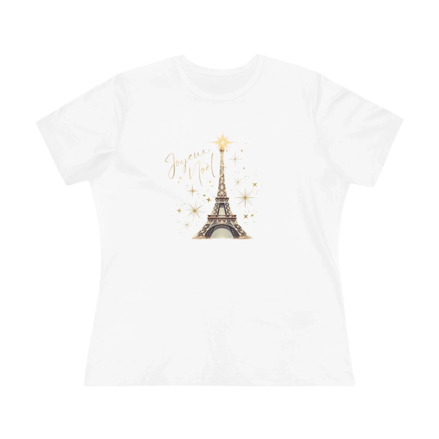 ✨ Joyeux Noël Women's Tee 🗼 A touch of Parisian elegance. - Whippie's