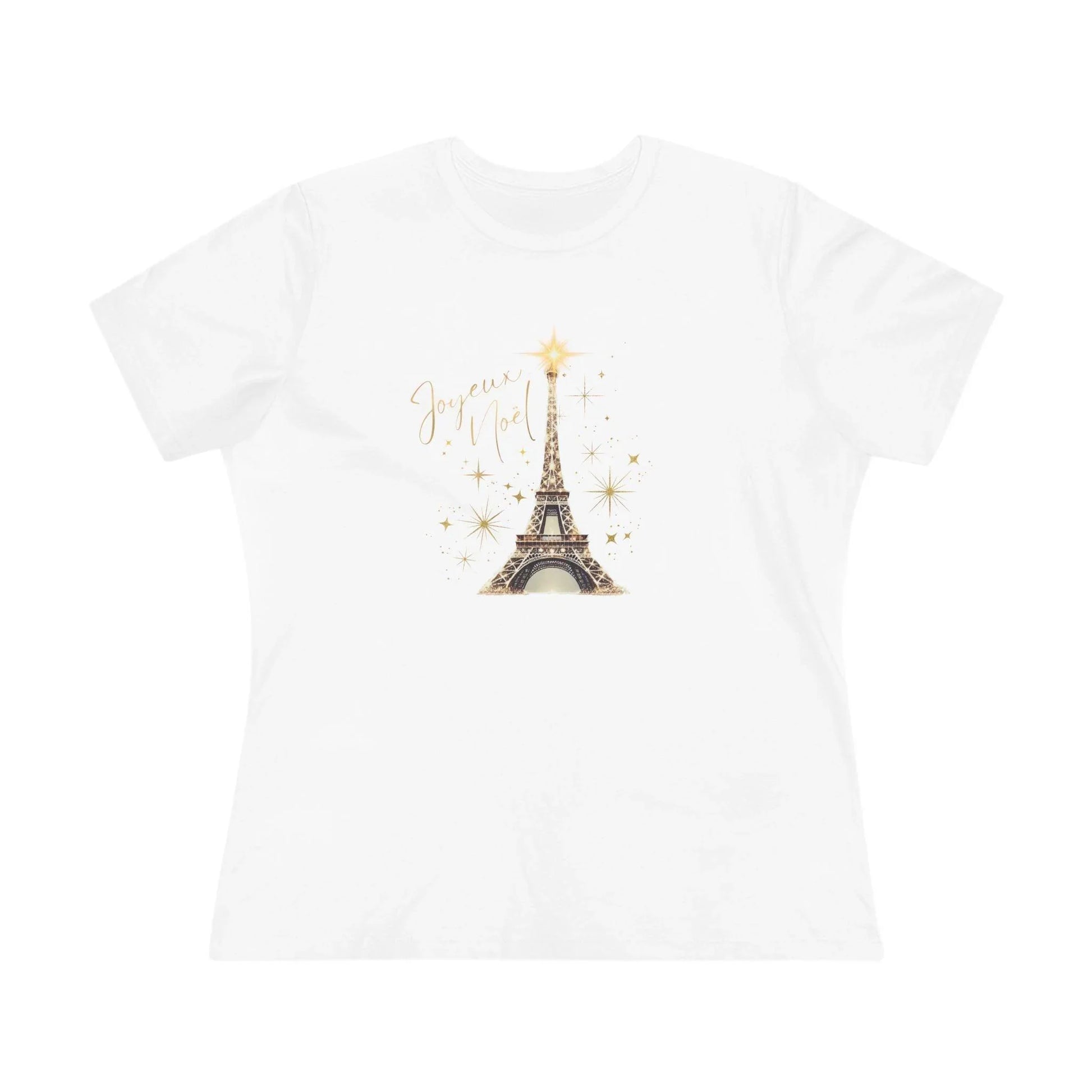 ✨ Joyeux Noël Women's Tee 🗼 A touch of Parisian elegance. - Whippie's