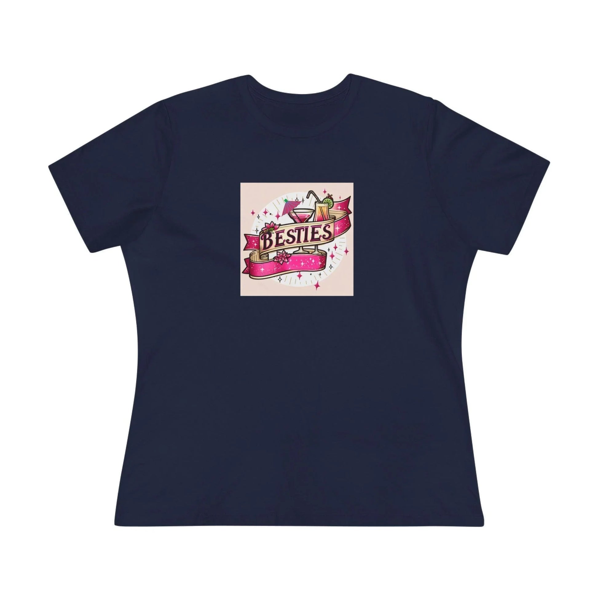 Besties - Two Pink Cocktails - Women's Softstyle Tee - Whippie's