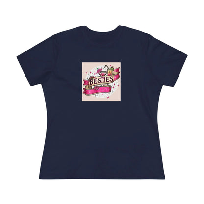 Besties - Two Pink Cocktails - Women's Softstyle Tee - Whippie's
