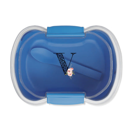 Floral Letters: Letter V - Peony - Two-tier Bento Box - Whippie's